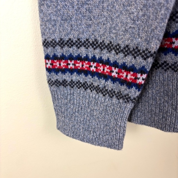 NWT Brooks Brothers Gray Heathered Doft Wool Crew Neck “Ski” Sweater Size XXL - Picture 7 of 15